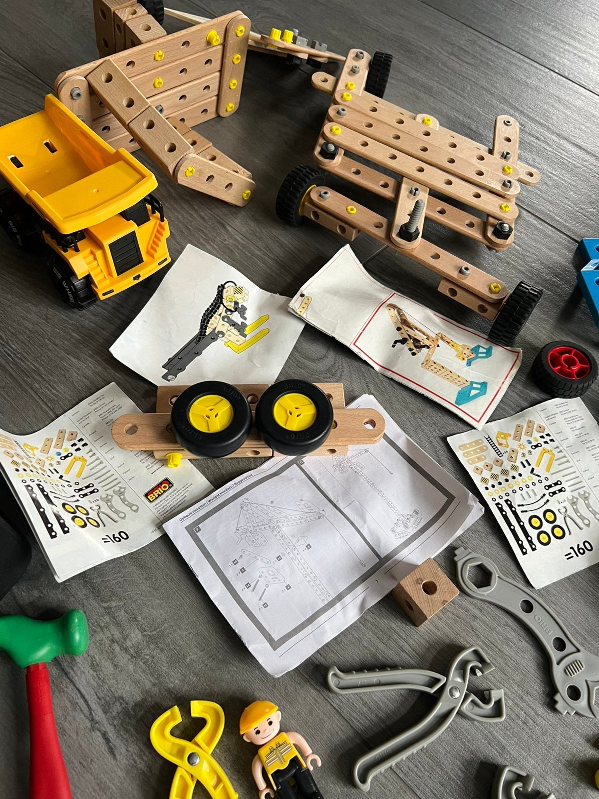 Brio constructie materiaal hout, Ophalen of Verzenden, Zo goed als nieuw