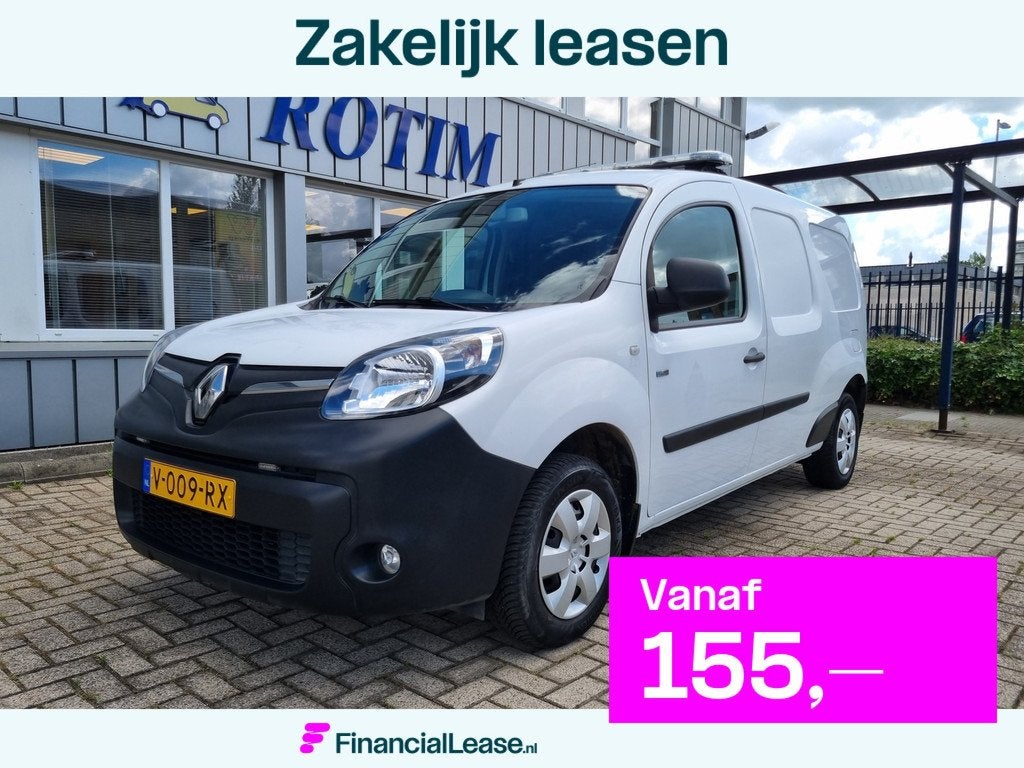 Renault Kangoo Z.E. Maxi 33kwh ,KOOPACCU, MARGE INRUIL/FIN M, Stof, Gebruikt, 322 kg, Wit