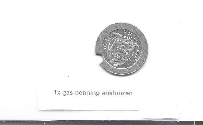 gaspenning gemeente Enkhuizen, Antiek en Kunst, Ophalen of Verzenden