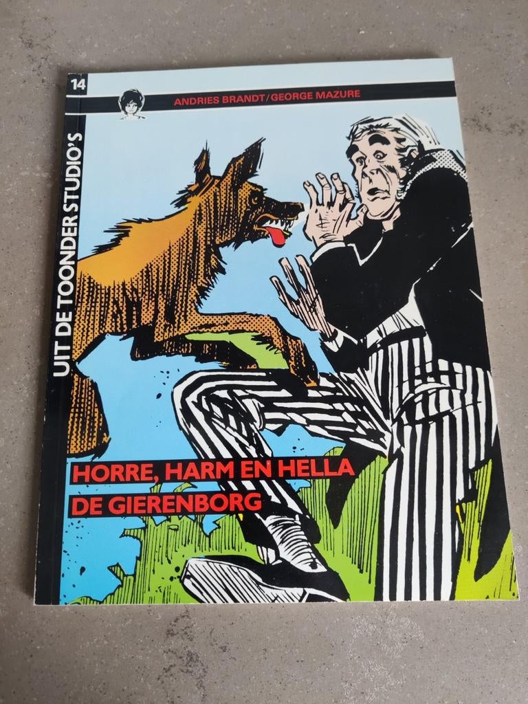 Horre, Harm en Hella - De Gierenborg, Eén stripboek, Ophalen of Verzenden, Gelezen, Andries Brandt, George Mazure