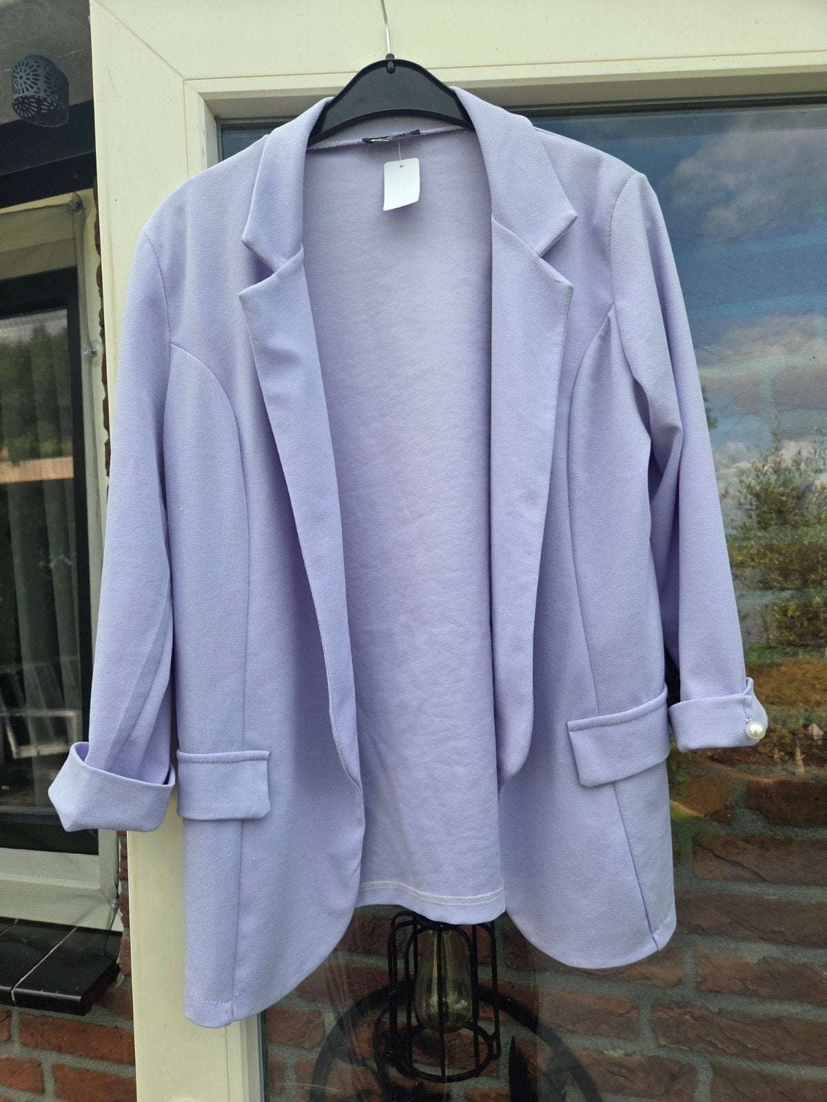 Jasje blazer lila Made in Italy maat M, Kleding | Dames, Maat 38/40 (M), Made in Italy, Paars, Ophalen of Verzenden