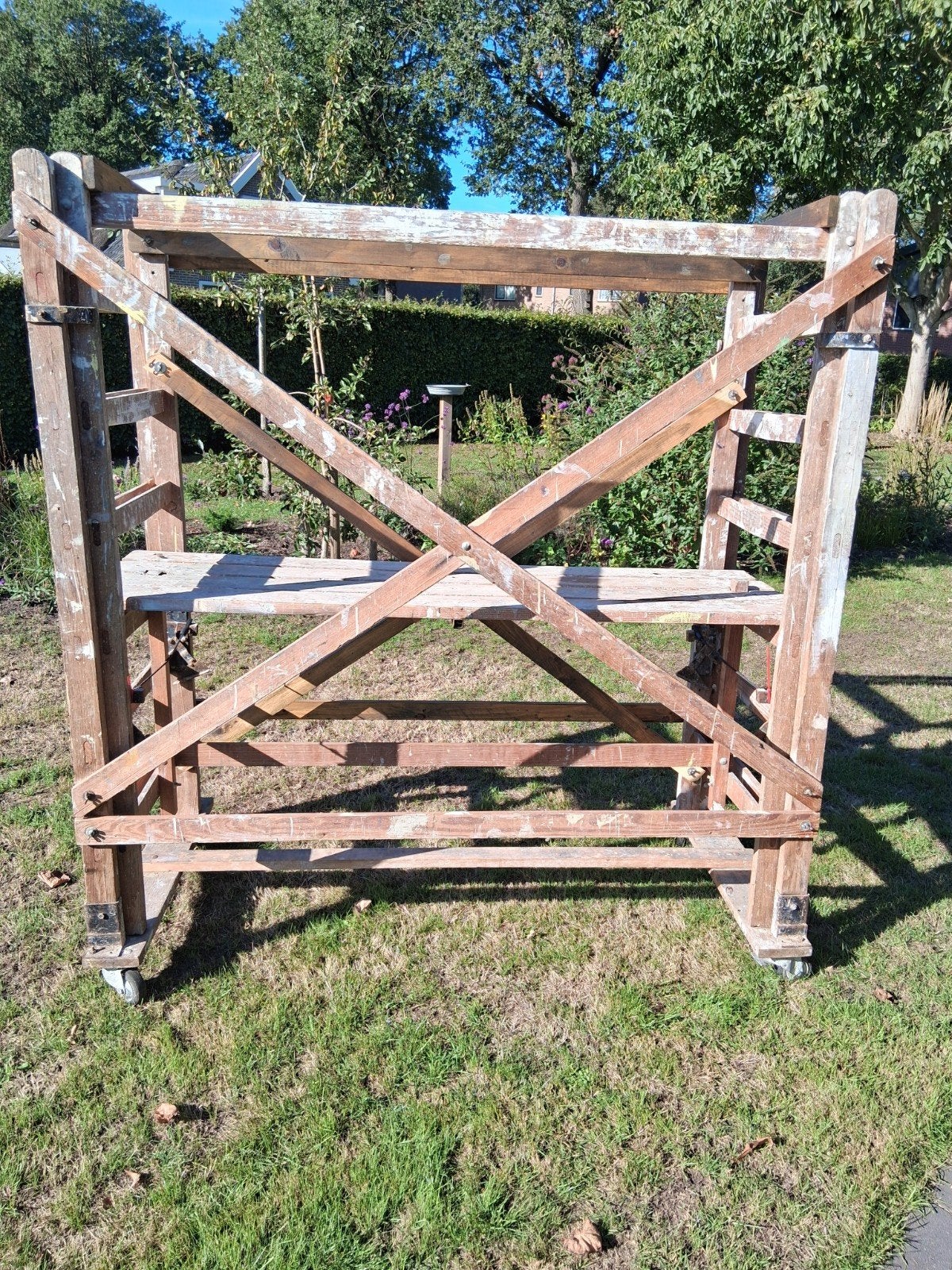 Houten rolsteiger - Gebruikt, Ophalen, Gebruikt, Rolsteiger of Kamersteiger, 2 tot 5 meter