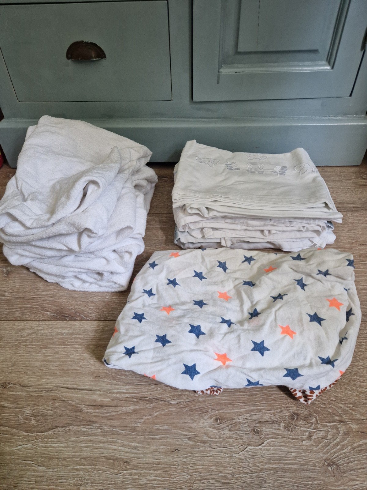 Diverse baby beddengoed set - Hoeslakens en dekens, Gebruikt, Jongetje of Meisje, Wit, Overige typen