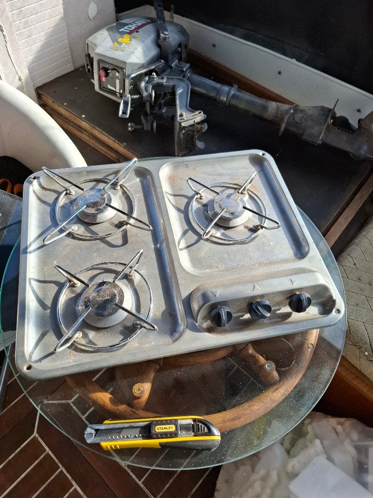 3 pits gaskookplaat, Ophalen of Verzenden, Gebruikt, Kombuis en Sanitair