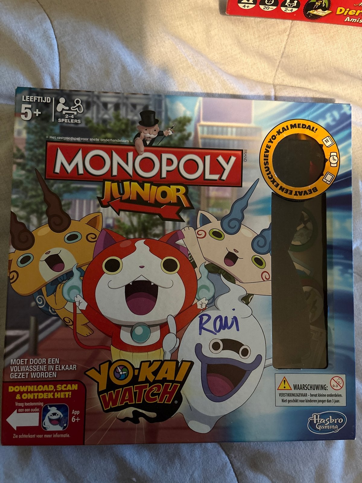 Monopoly Junior Yo-Kai Watch Editie - Leuk familiespel, Drie of vier spelers, Ophalen of Verzenden, Gebruikt