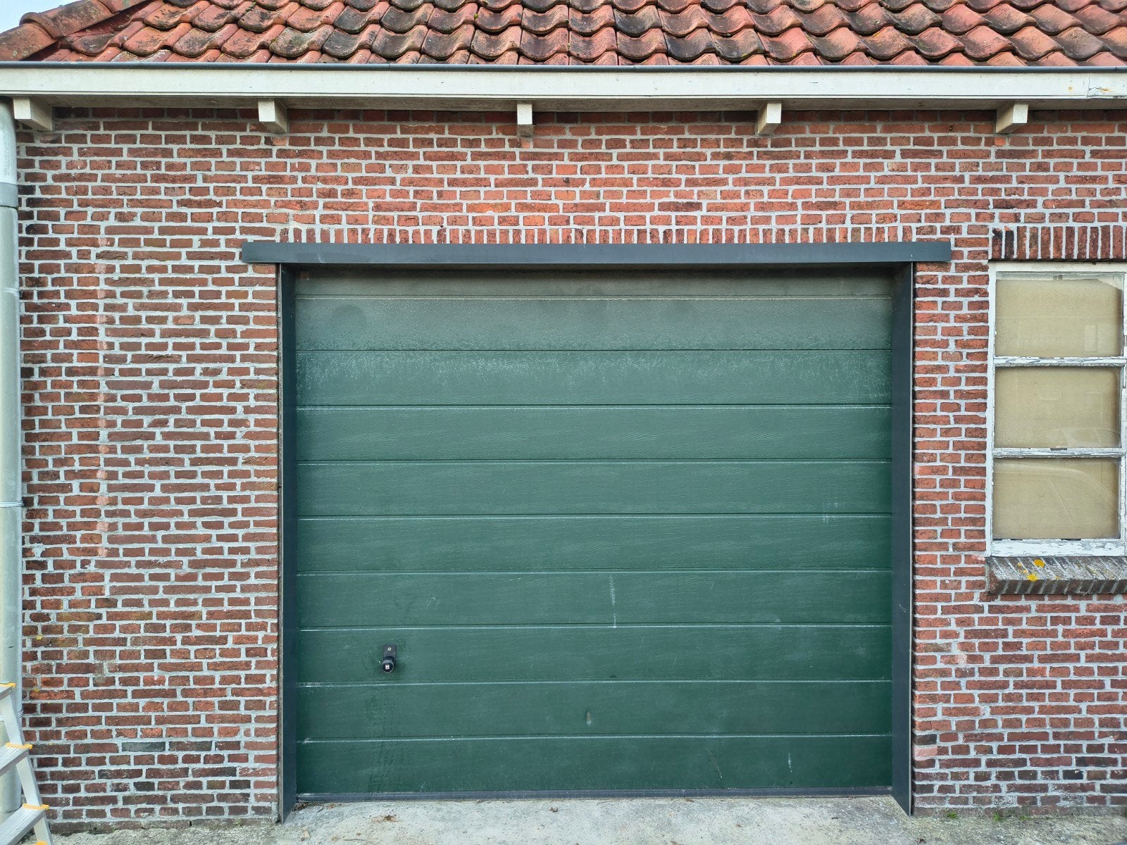 sectionaaldeur 245 x 275, Doe-het-zelf en Verbouw, Kunststof, Gebruikt, Garagedeur, Ophalen of Verzenden