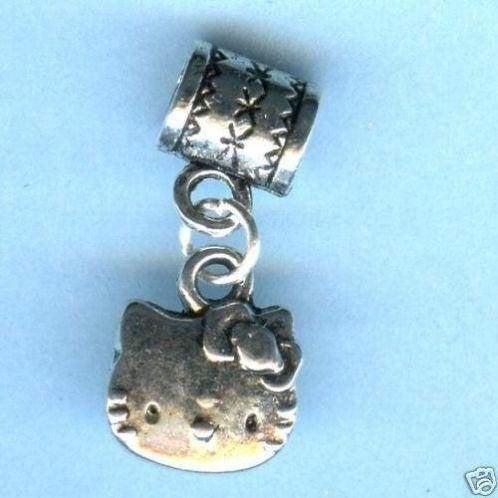 prachtige nieuwe zilver bedel/kettinghanger *HELLO KITTY*, Overige merken, Nieuw, Ophalen of Verzenden, 1 bedel