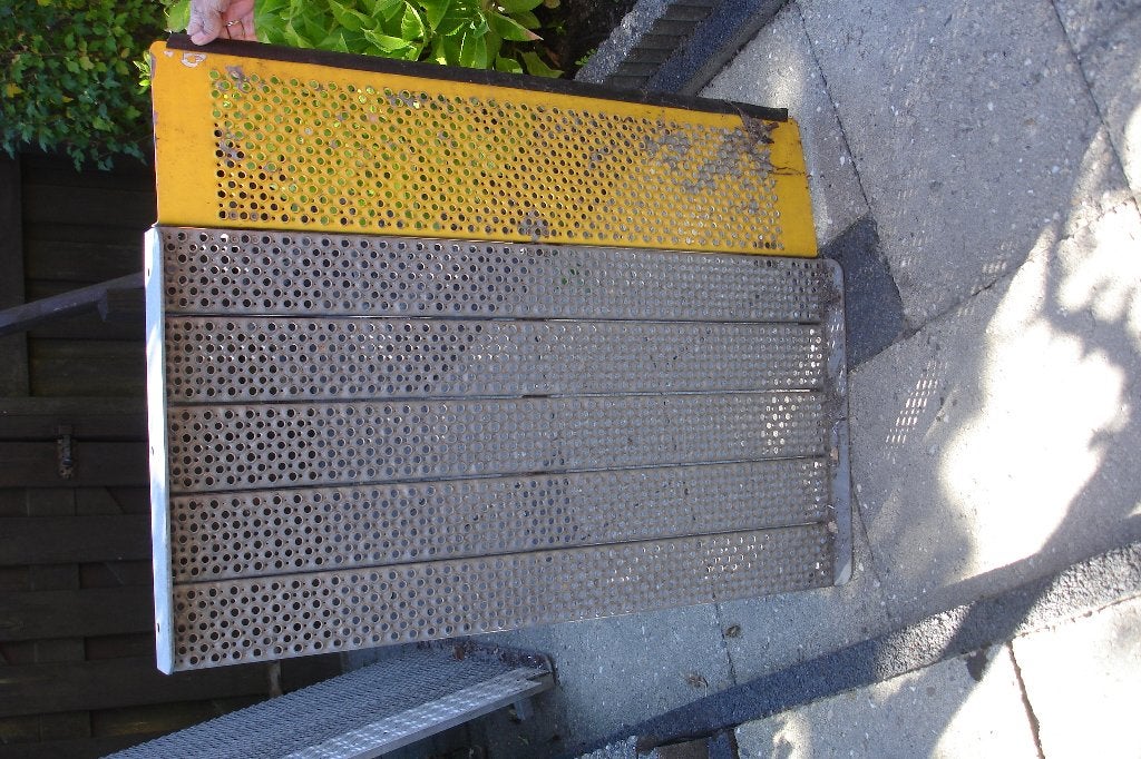 rolstoelrijplaten, Ophalen, Gebruikt