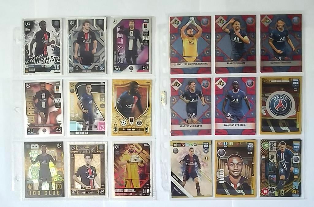 Paris Saint Germain 226  X Topps én Panini, Verzamelen, Sportartikelen en Voetbal, Ophalen of Verzenden, Zo goed als nieuw, Buitenlandse clubs