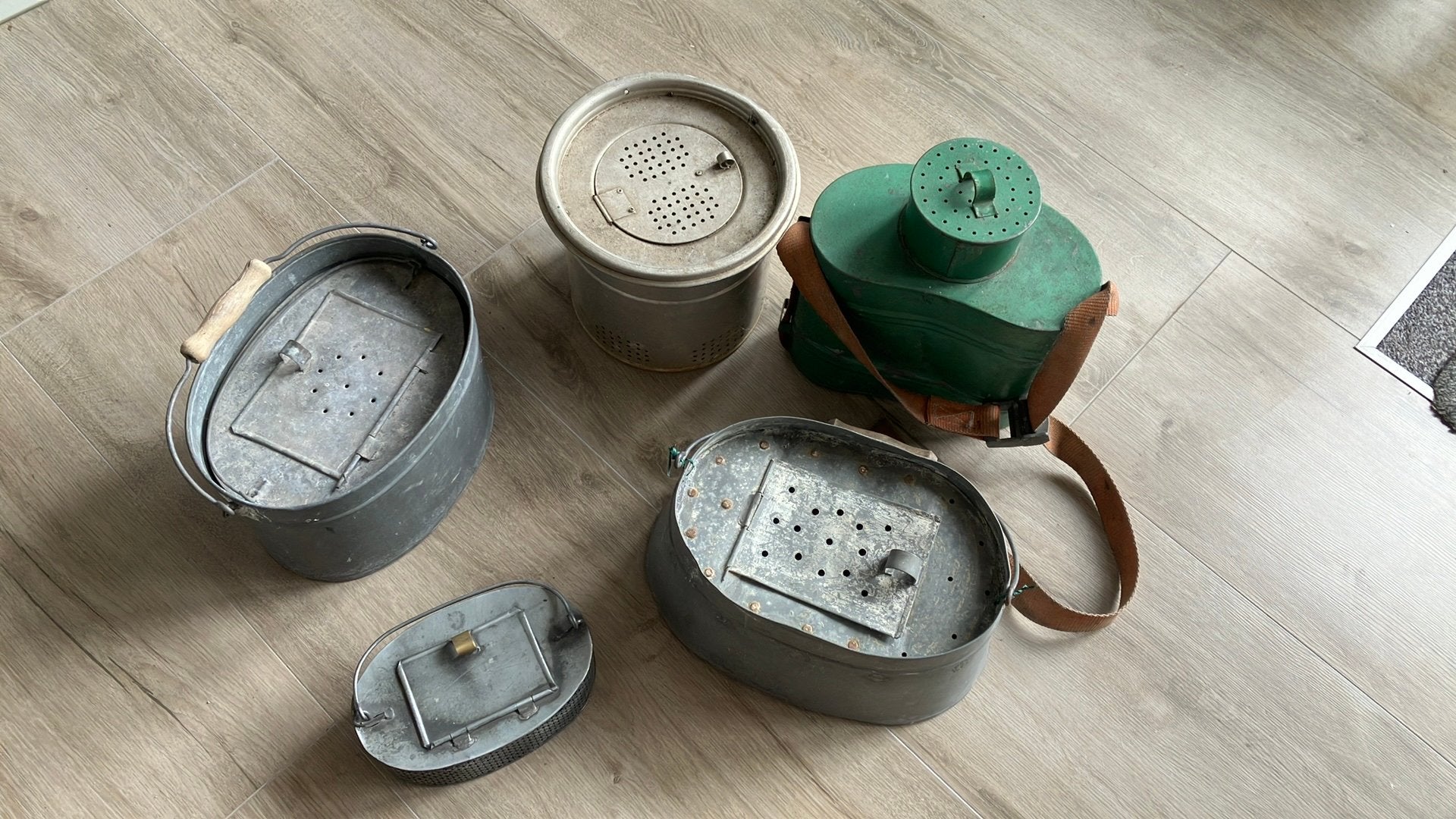 Vintage levend aas emmertjes, Ophalen, Zo goed als nieuw, Overige typen