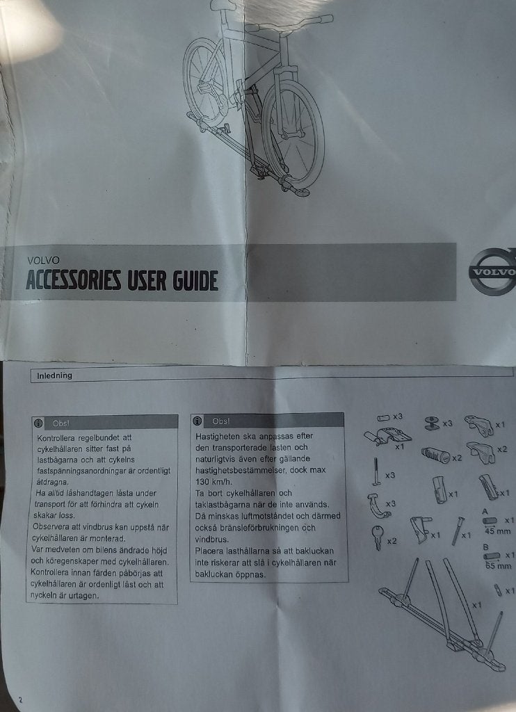 Fietsendragers Tule/Volvo, Ophalen, Elektrische fiets, Zo goed als nieuw, Dakdrager