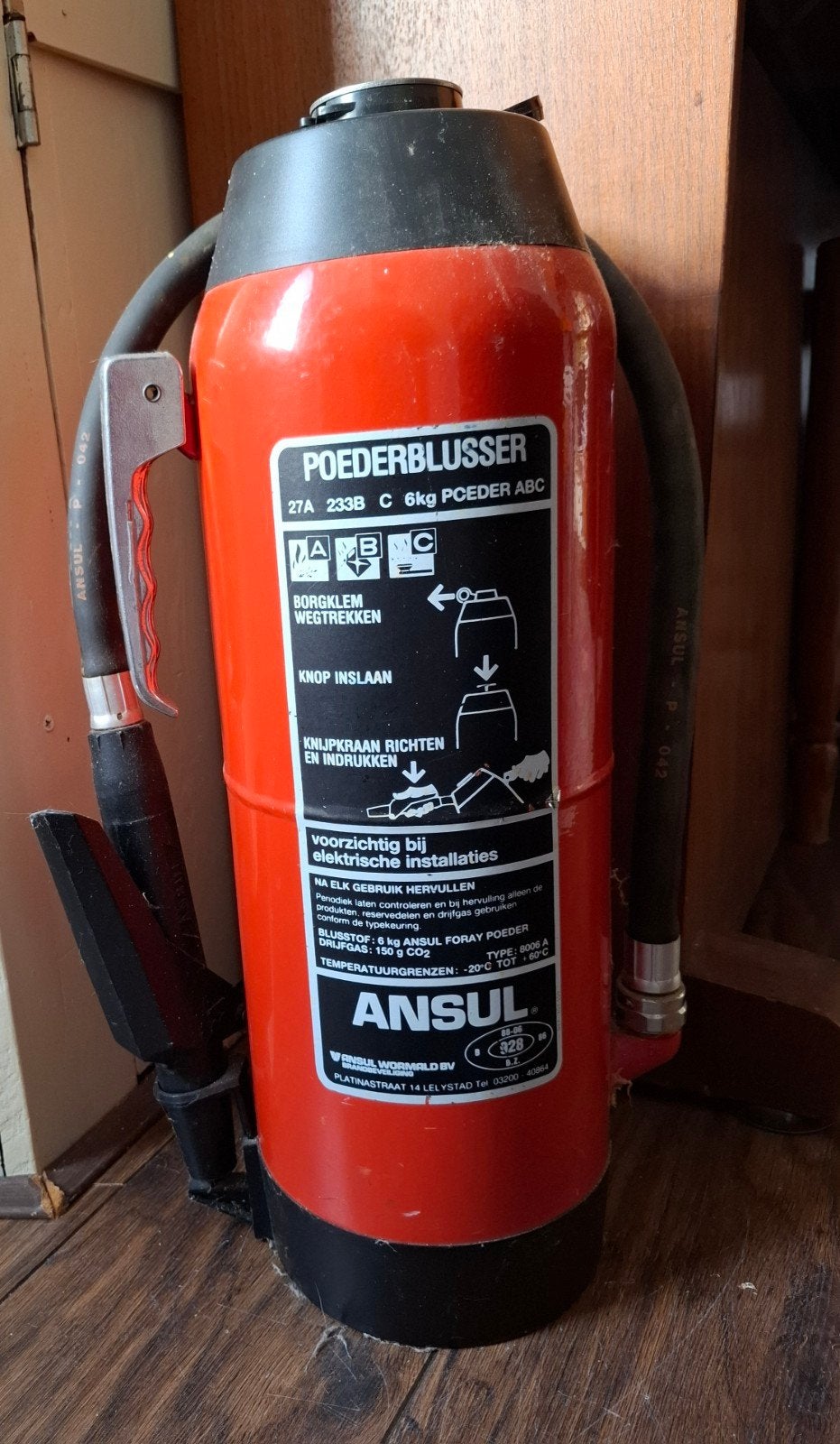 brandblusser, Ophalen, Nieuw