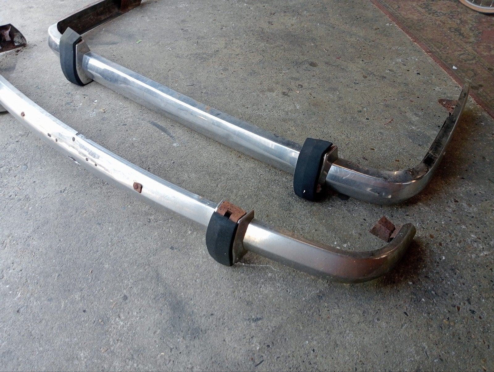 Voor bumper en achterbumper Peugeot oldtimer, Ophalen, Gebruikt, Nb, Nb