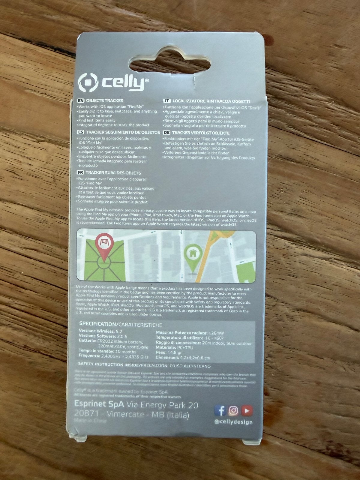 Foto 5 van Celly Smartfinder Bluetooth Tracker (Apple Zoek Mijn)