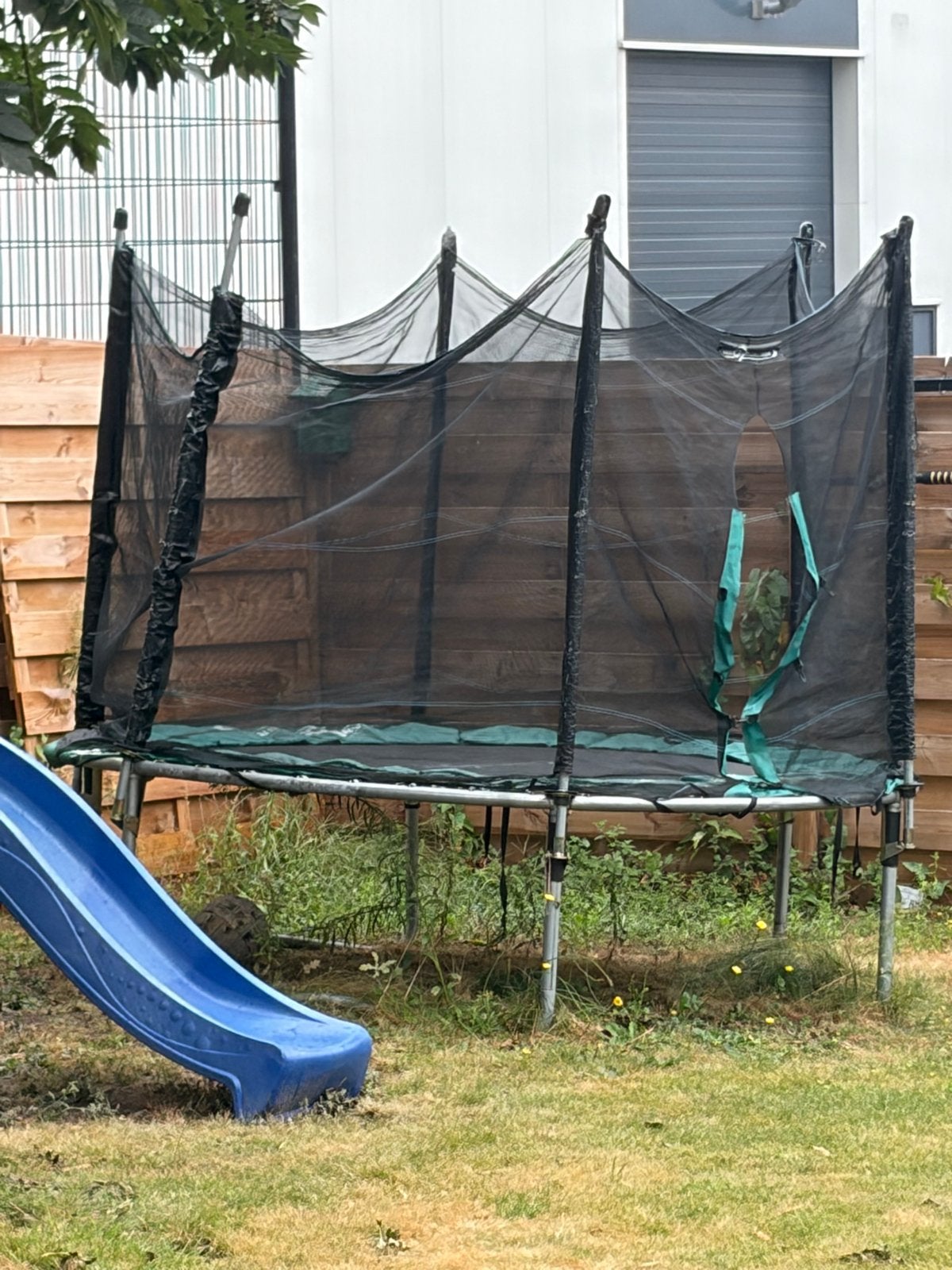 Gebruikte trampoline met veiligheidsnet, Kinderen en Baby's, Speelgoed | Buiten | Trampolines, Ophalen, Gebruikt