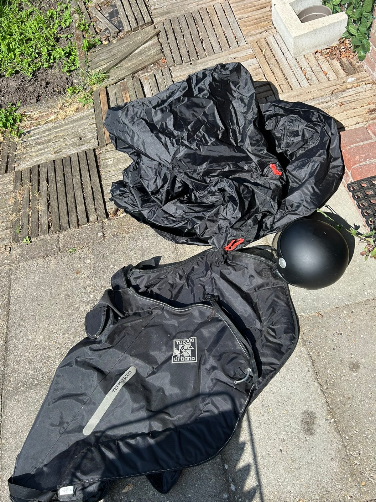 scooterbeenkleed,     scooterhoes,    scooterhelm, Ophalen of Verzenden, Zo goed als nieuw