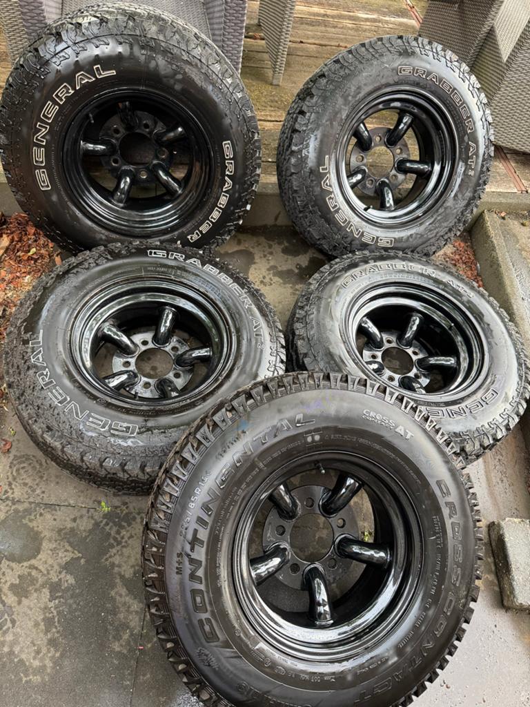 Velgenset Defender 16 inch 5x165 land rover 265/75-16, Auto-onderdelen, Banden en Velgen, Ophalen, Gebruikt, Velg(en), 16 inch