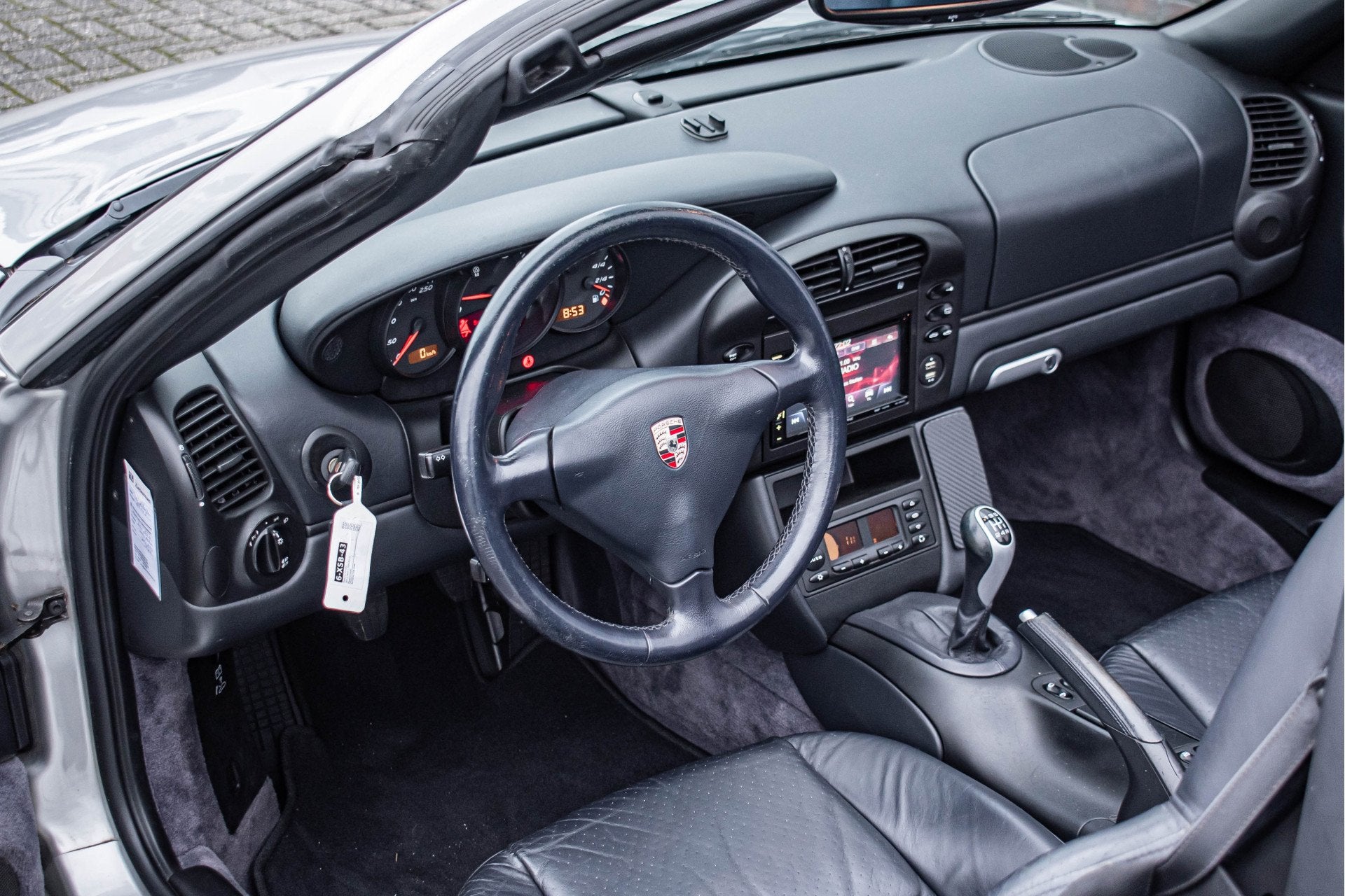 Porsche Boxster verzorgd exemplaar 2.7 handgeschakeld, Auto's, 228 pk, Achterwielaandrijving, Gebruikt, Zwart