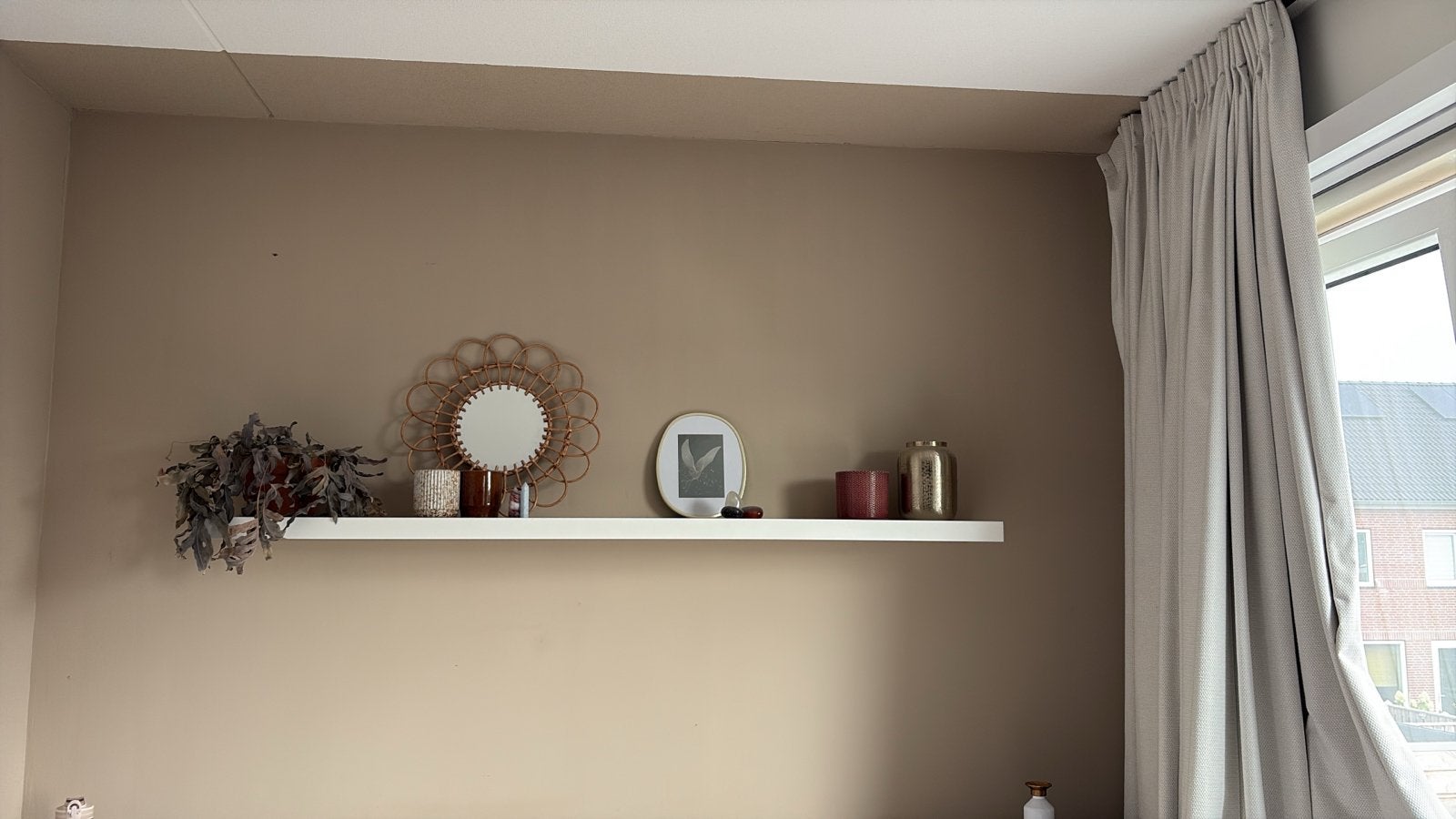 LACK wandplank wit - 190x26 (2 stuks verkrijgbaar), Ophalen, Hout, Zo goed als nieuw, Modern