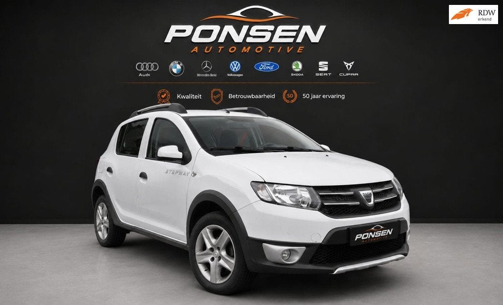 Dacia Sandero 0.9 TCe Easy-R Stepway Lauréate, Auto's, 898 cc, Euro 6, Wit, Origineel Nederlands