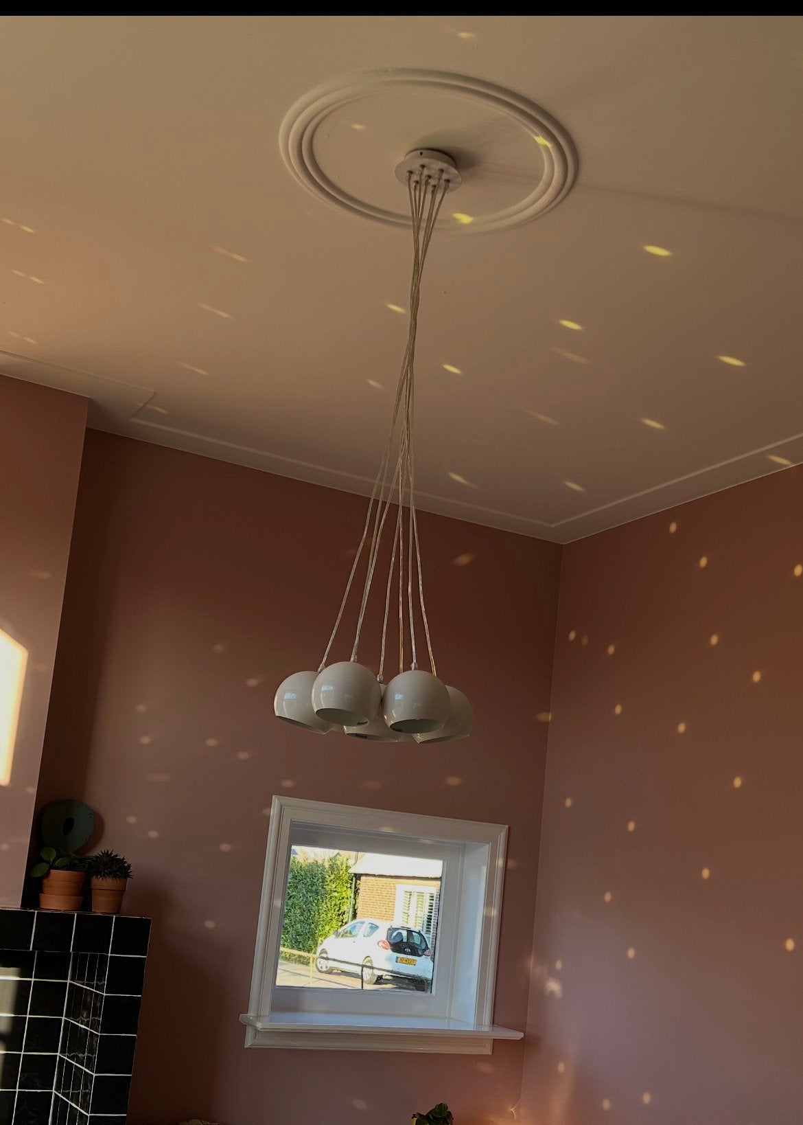 Hanglamp met 7 bollen, Ophalen of Verzenden