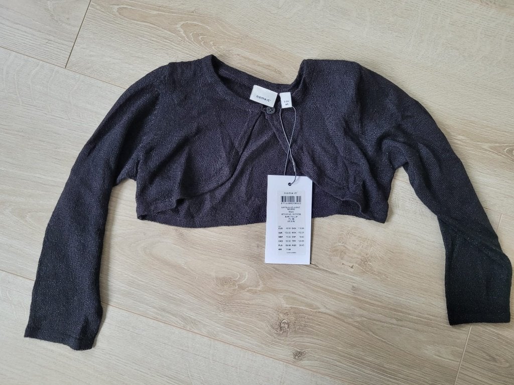 Zwarte Bolero (vestje) Name it kids maat 98, Kinderen en Baby's, Kinderkleding | Maat 98, Meisje, Trui of Vest, Nieuw, Ophalen of Verzenden