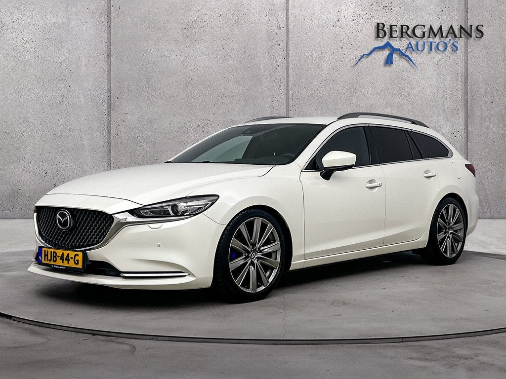 Mazda 6 Sportbreak 2.5 SkyActiv-G 194 Signature // STOELVENT, Gebruikt, 4 cilinders, 6 sportbreak, Wit