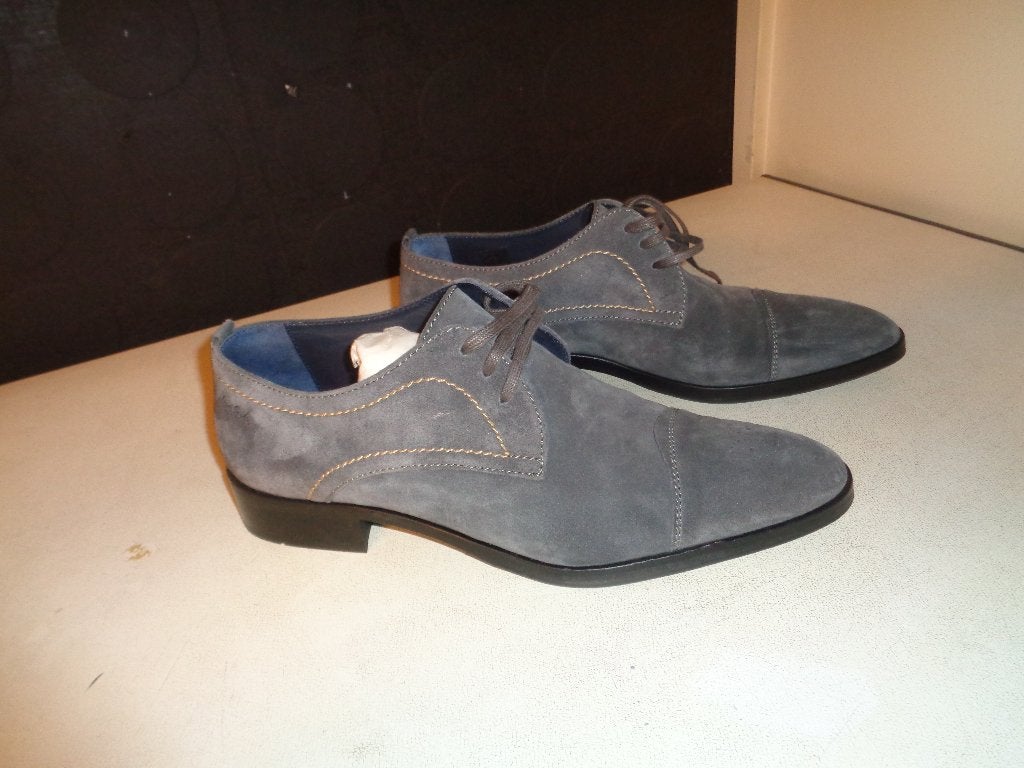 VAN GILS muisgrijze suede veterschoenen - NIEUW - Maat 43, Overige kleuren, Verzenden, Nieuw, Van Gils