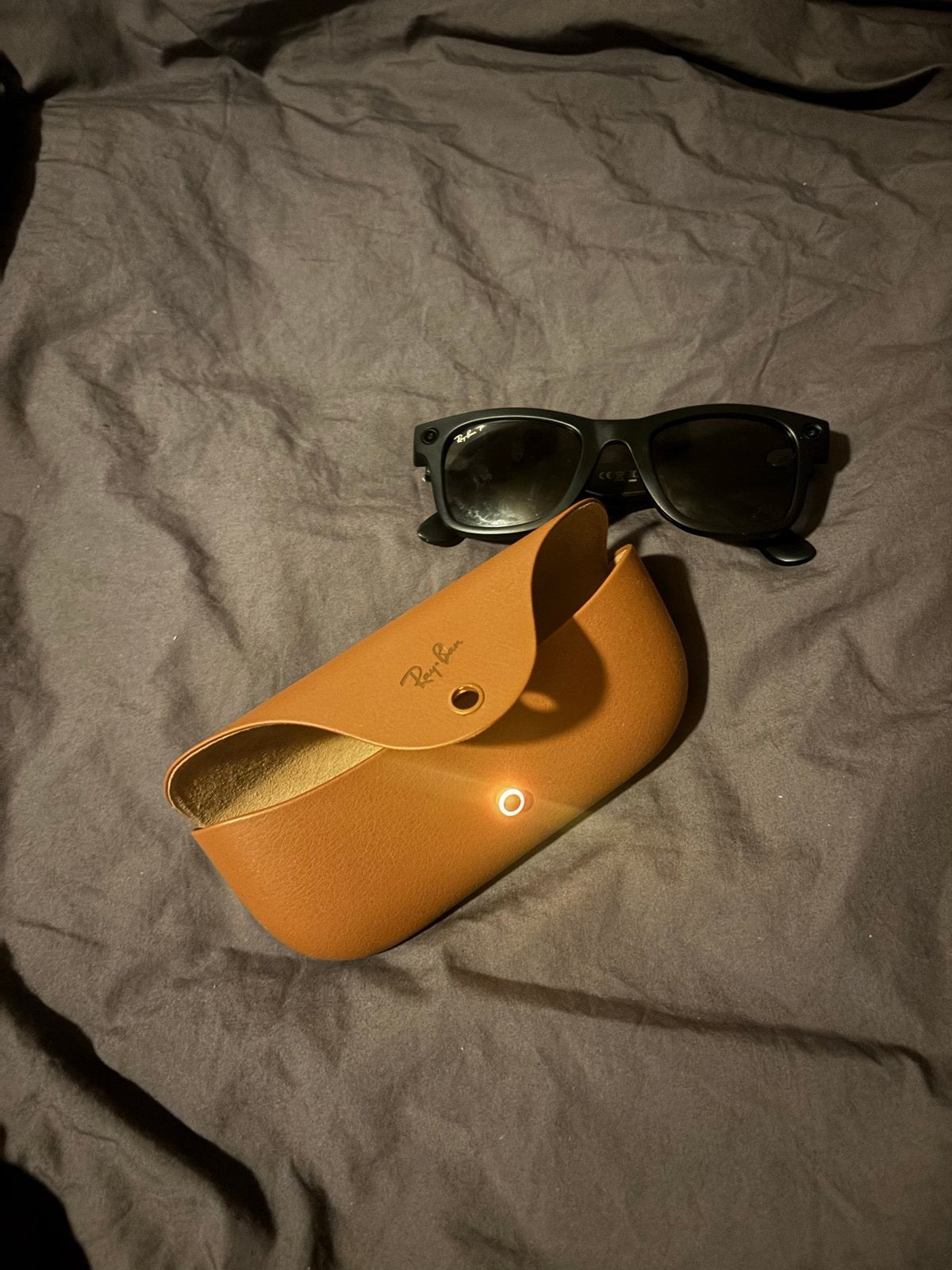 Ray-Ban Meta Wayfarer 2 Zonnebril met Oplaadcase, Zonnebril, Zwart, Ophalen of Verzenden, Zo goed als nieuw