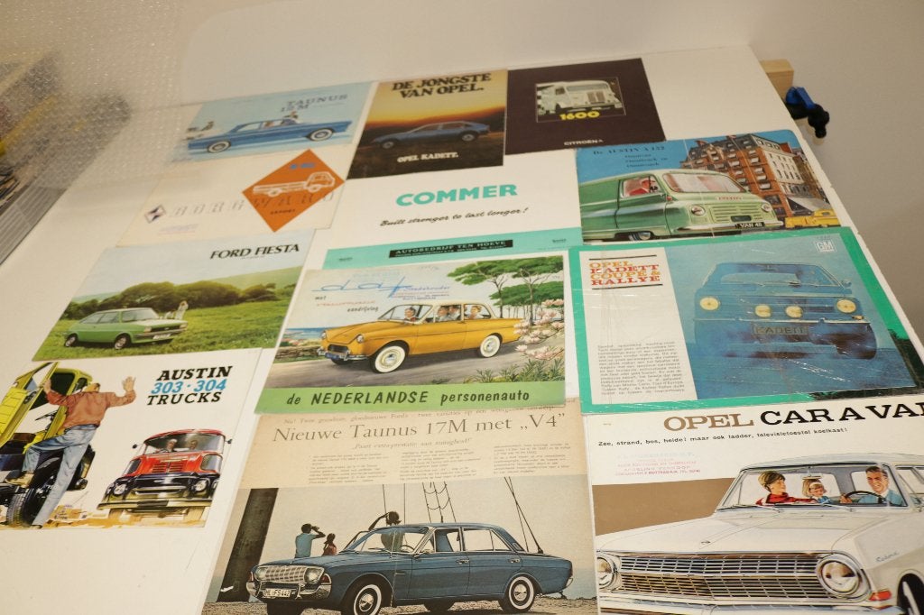 Super mooie auto folders Brochures DAF - Ford - Opel +/-1960, Boeken, Auto's | Folders en Tijdschriften, Gelezen, Ford, Ophalen of Verzenden