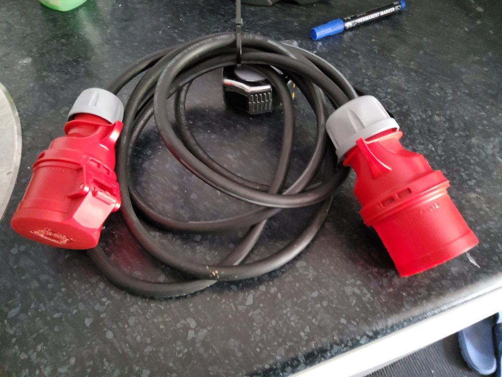 3,4  m. verlengkabel krachtstr. 3x 1,5mm2 CEEVERLOOP 16-32 A, Doe-het-zelf en Verbouw, Elektra en Kabels, Nieuw, Kabel of Snoer