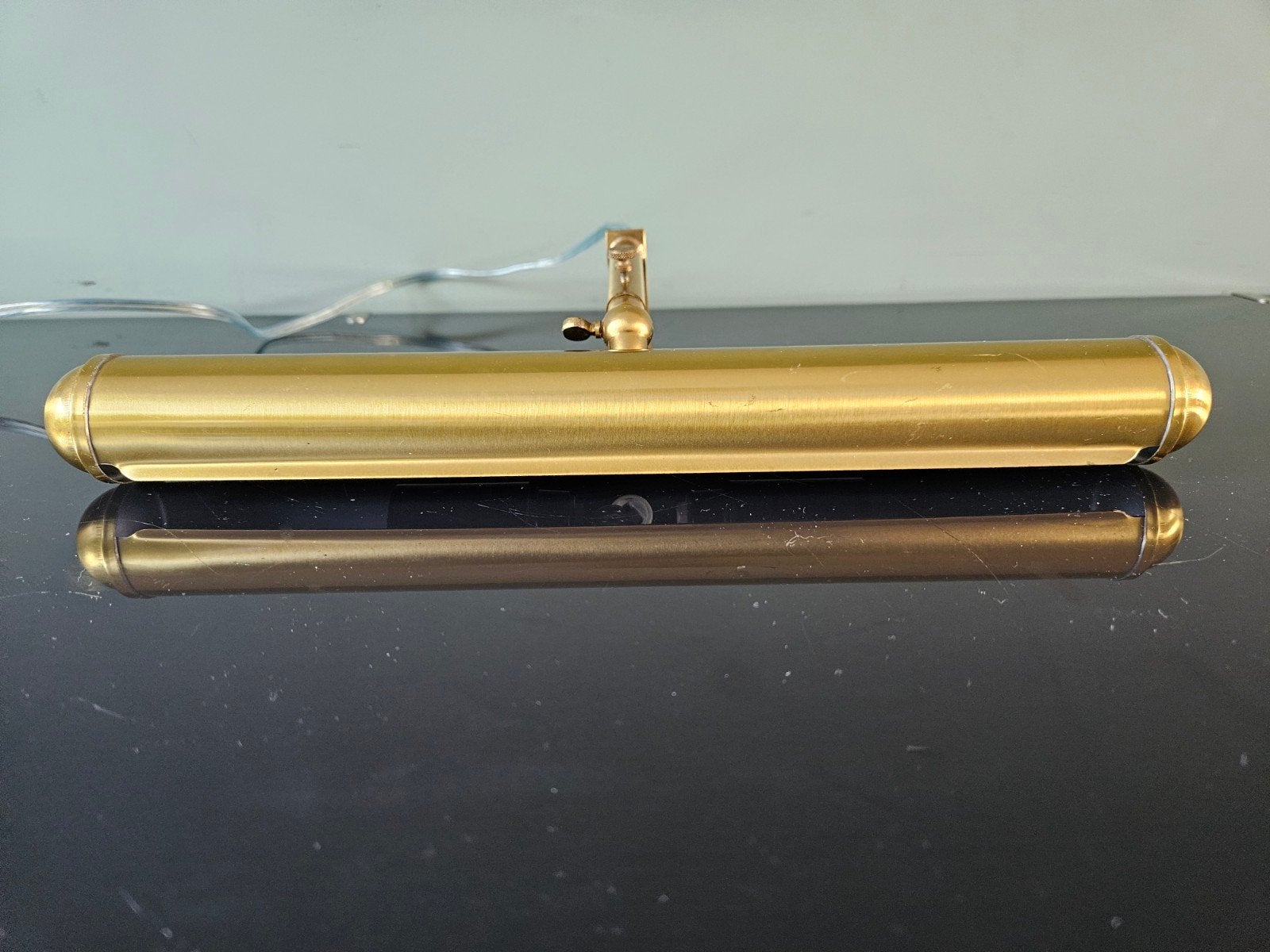 Vintage messing schilderijlamp / goud, Ophalen of Verzenden, Gebruikt