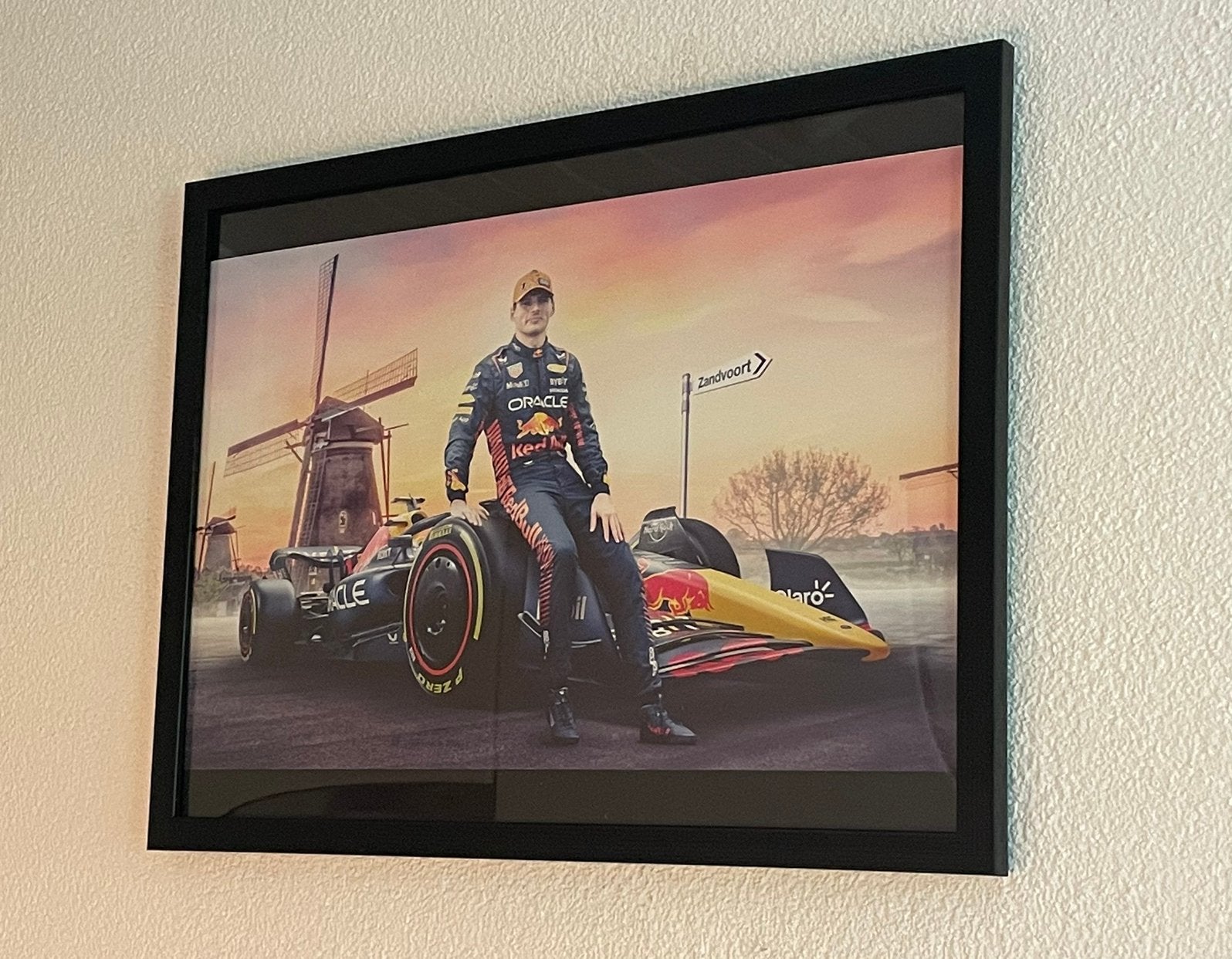 Fotolijst Max Verstappen Formule 1, Antiek en Kunst, Ophalen of Verzenden