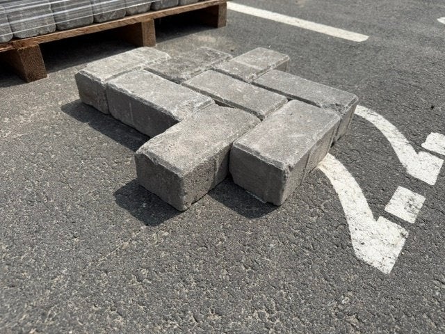 gebruikte betonklinkers op pallets gesorteerd 63,3 m2, Ophalen, Gebruikt, Beton, Klinkers