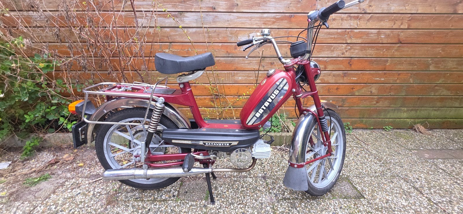 Batavus Mat o Mat Snorfiets - Bordeaux Rood, Tweetakt, Zo goed als nieuw, Ophalen, Overige merken