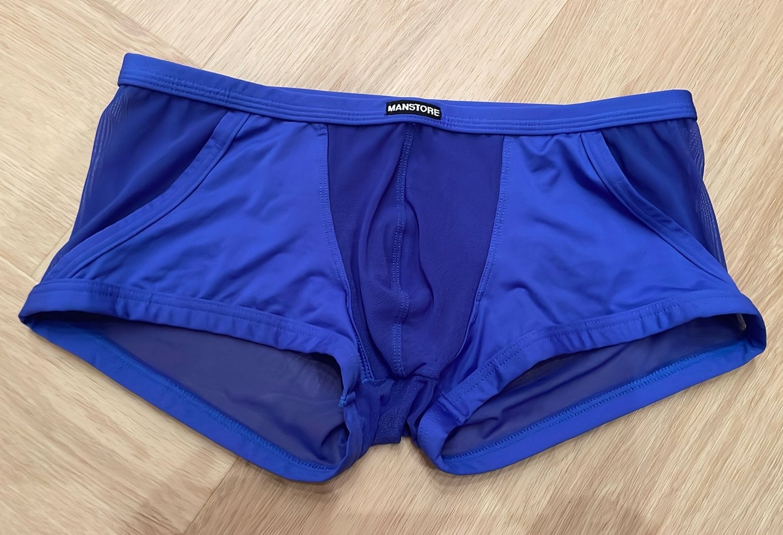 Sexy Manstore boxer brief maat M, Kleding | Heren, Verzenden, Blauw, Boxer