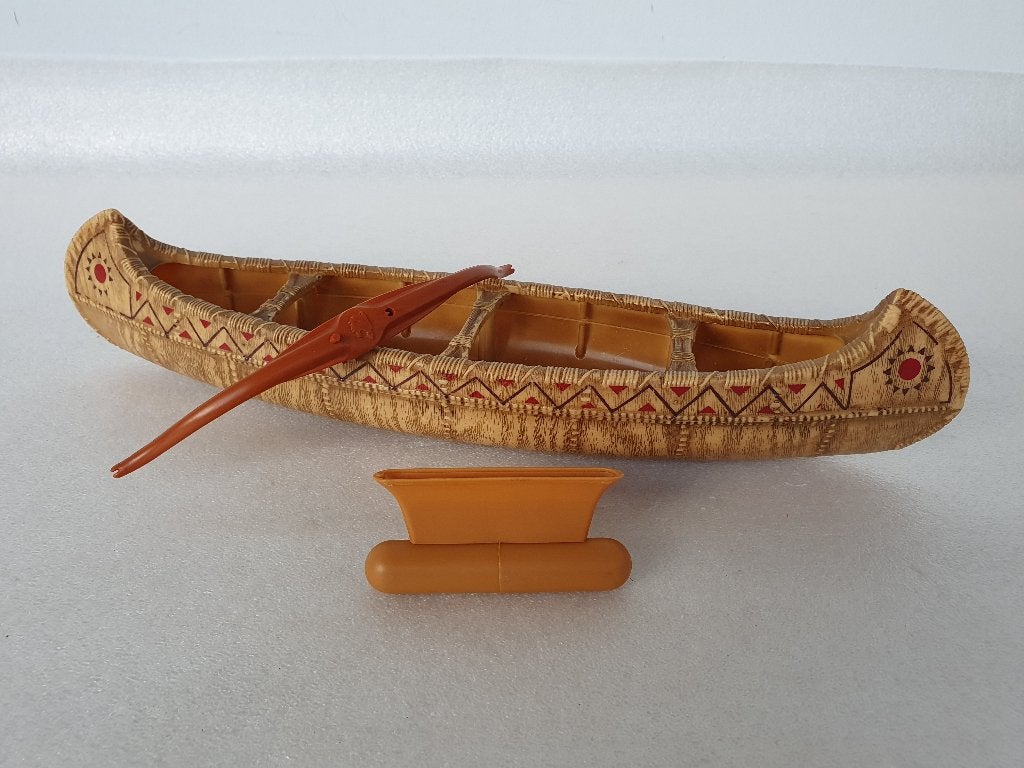 Big Jim / Karl May: Indian Canoe / Kano (Mattel, 1975), Ophalen of Verzenden, Gebruikt