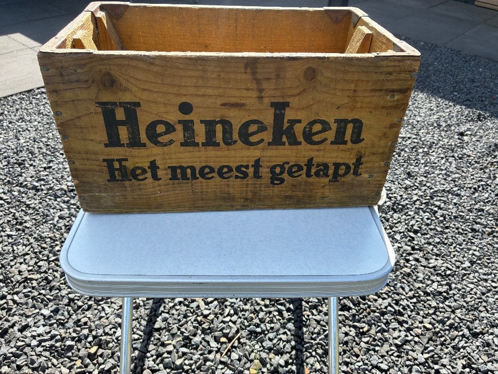 Vintage Heineken Bierkrat - Meer dan 60 jaar oud, Ophalen, Gebruikt