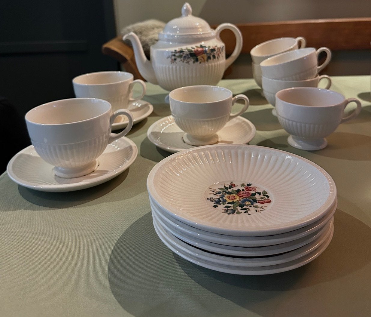Wedgwood conway theeservies thee servies theepot kop sxhotel, Ophalen of Verzenden