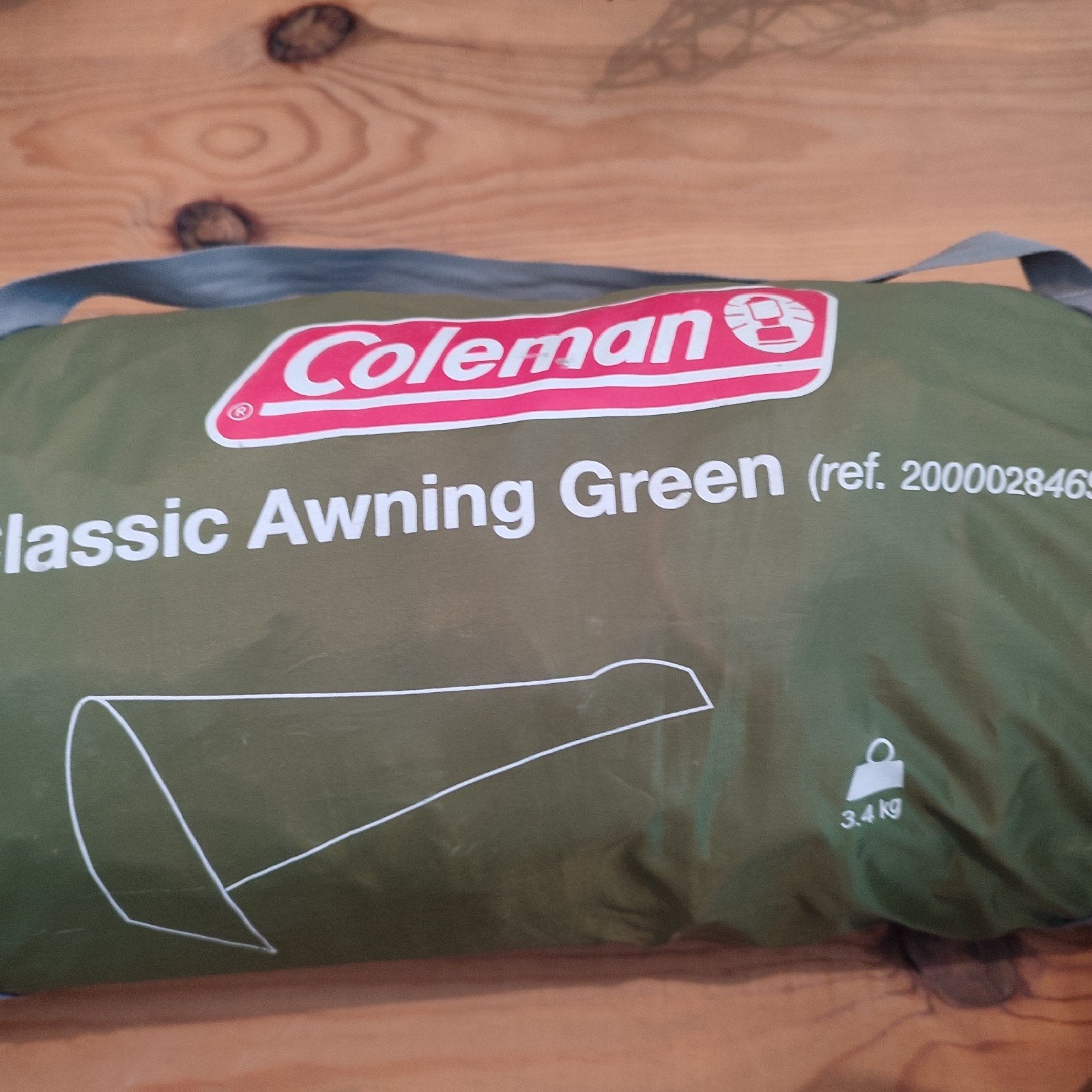 Grote Coleman Classic Awning Green luifel, Ophalen of Verzenden, Gebruikt