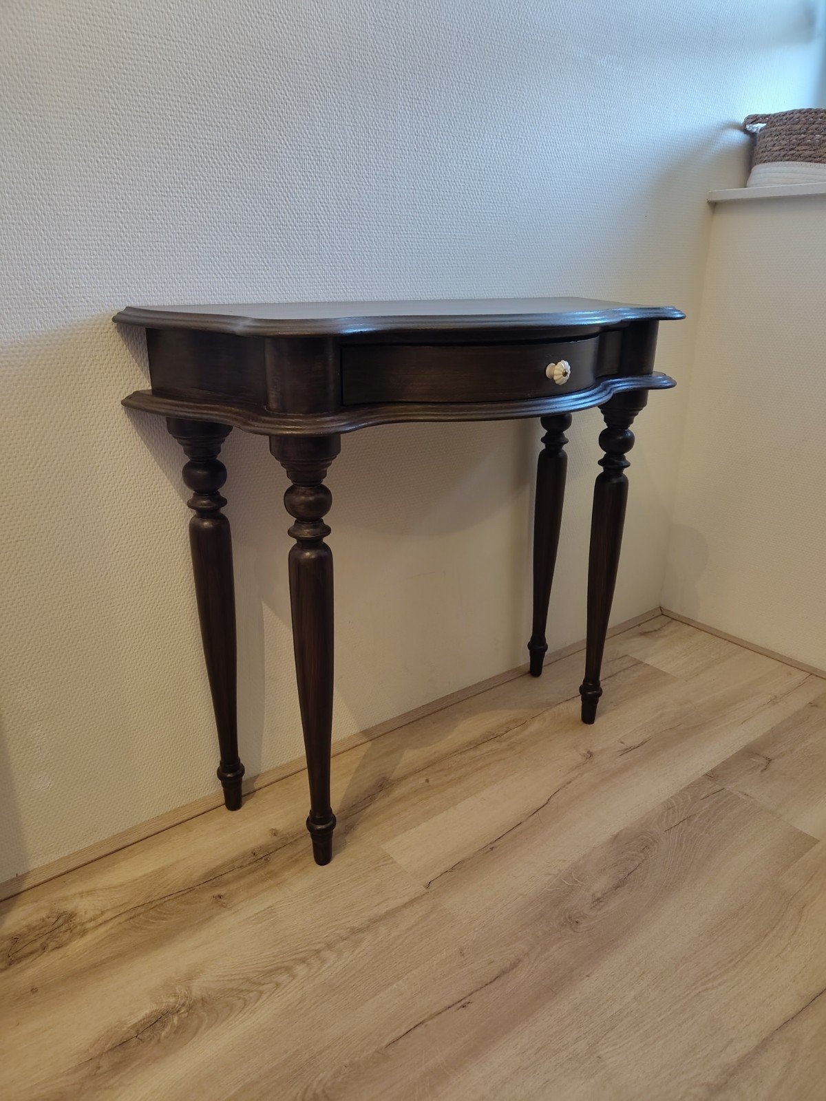 Vintage wandkastje - Walnootkleur - 73x83,5x33,5 cm, Huis en Inrichting, Ophalen, Gebruikt, Vintage, 75 cm of meer