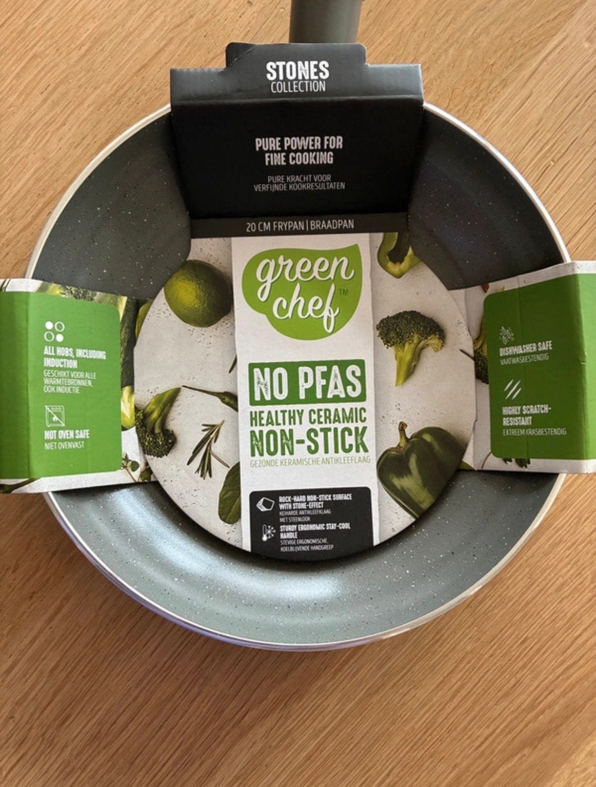 Kleine Green Chef koekenpan - 20 cm - PFAS-vrij, Ophalen, Nieuw, Overige materialen