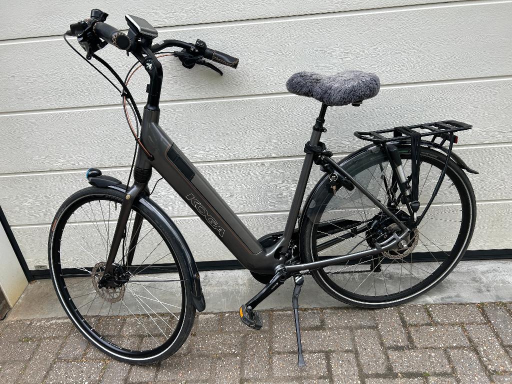 E B Koga Damesfiets, Fietsen en Brommers, Elektrische fietsen, Gebruikt, Overige merken, 55 tot 59 cm, 50 km per accu of meer
