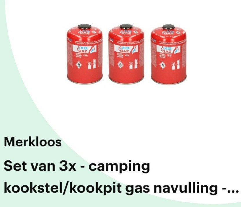 3 camping gaspotjes, Ophalen of Verzenden, Nieuw