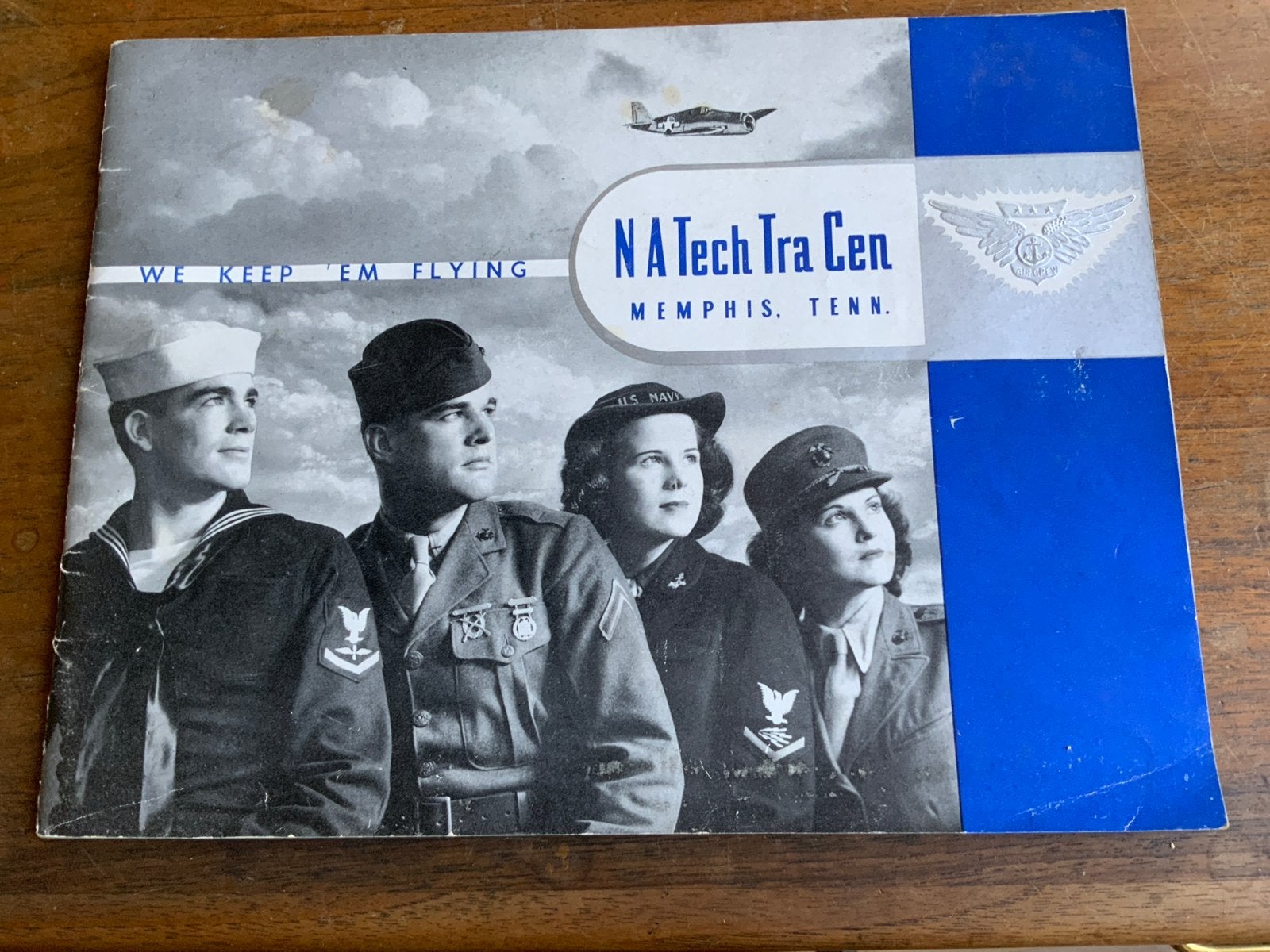 NA Tech Tra Cen Memphis Tenn. WOII Marine Luchtvaart, Verzenden, Tweede Wereldoorlog, Gelezen, Marine