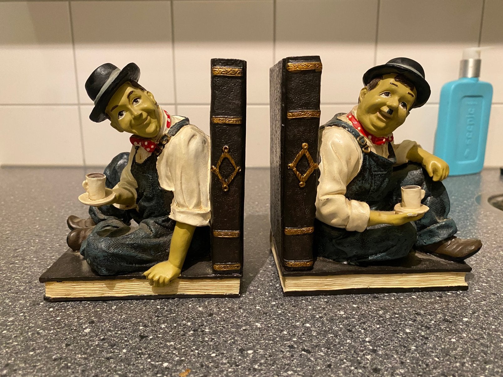 Laurel en hardy boekensteun, Huis en Inrichting, Ophalen of Verzenden, Zo goed als nieuw