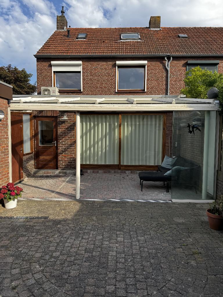 Overkapping met elektrische zonwering, Ophalen, Gebruikt, Serre