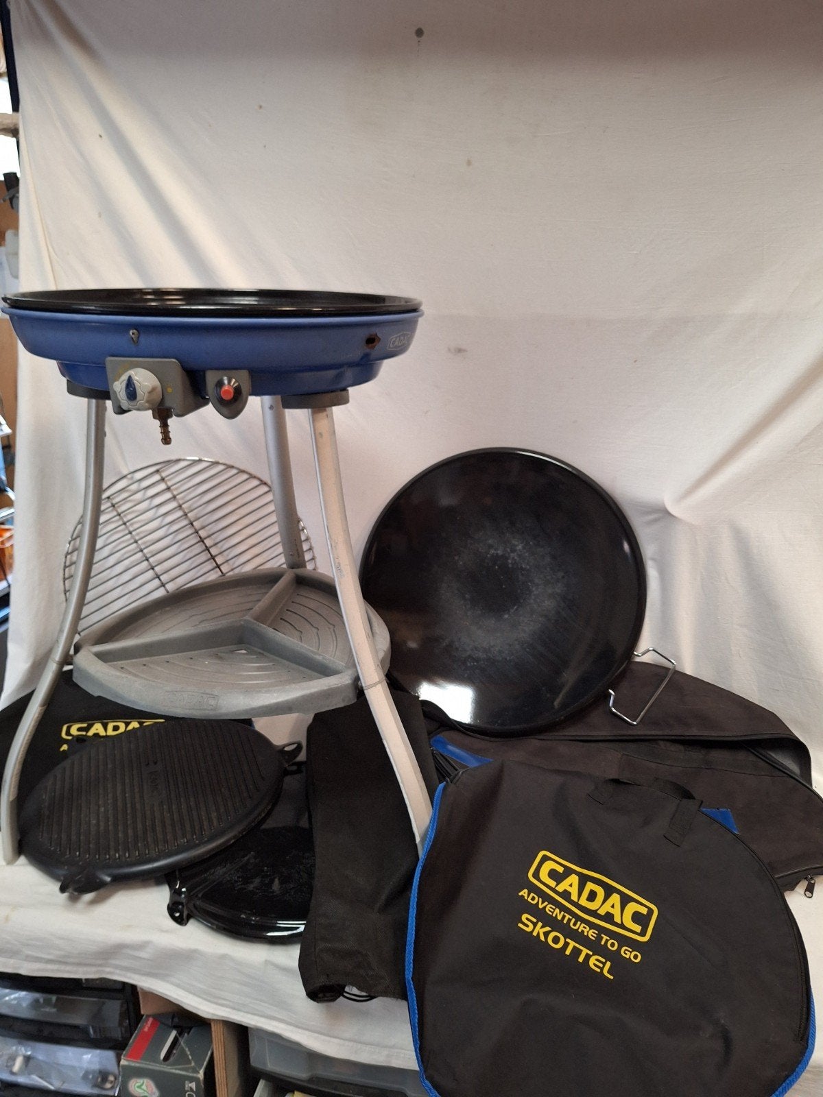 Skottelbraai cadac barbecue bbq wok grillplaat, Ophalen of Verzenden
