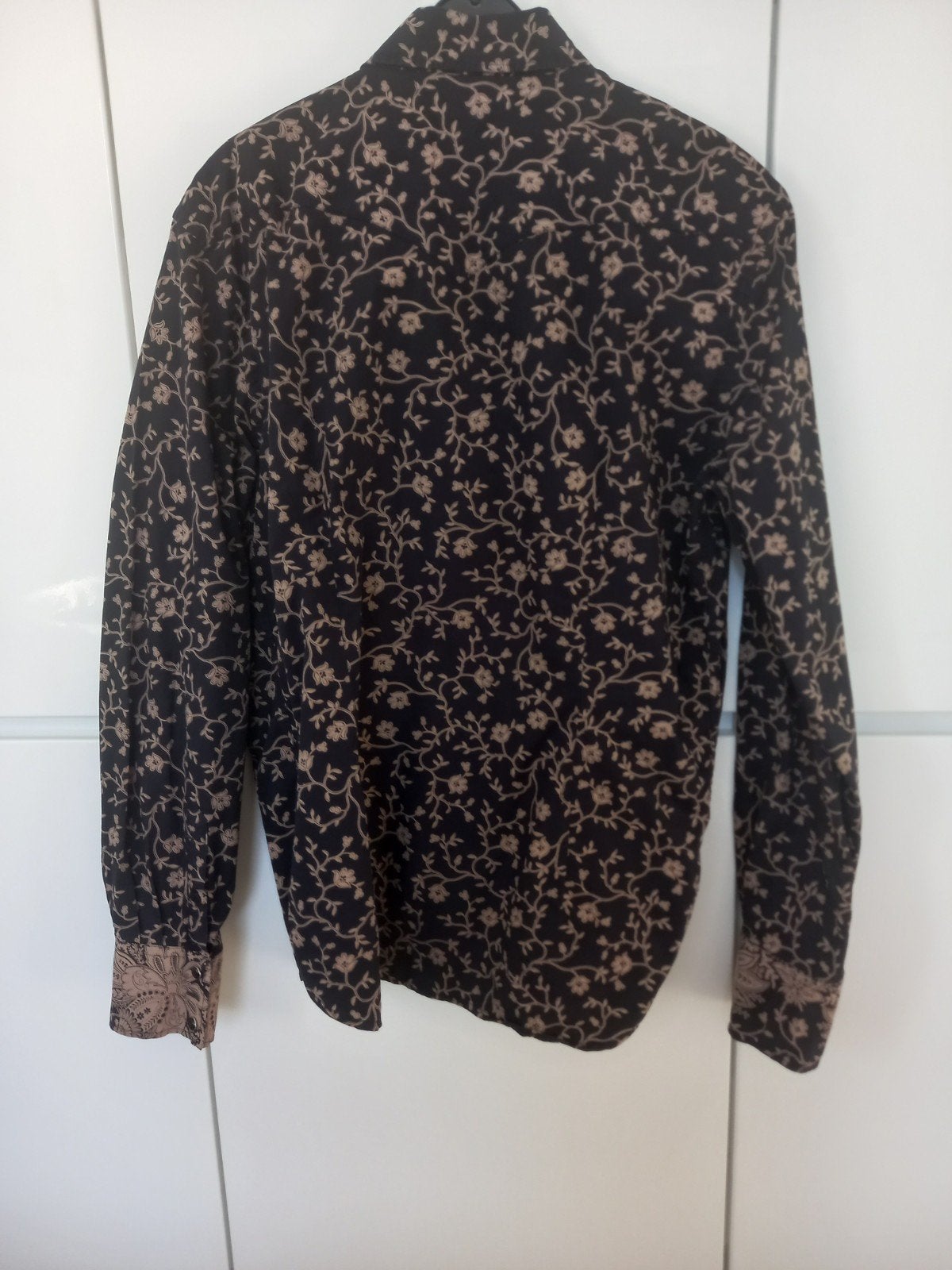 Paul Smith overhemd met bloemenprint, Paul Smith, Zwart, Ophalen of Verzenden, Zo goed als nieuw
