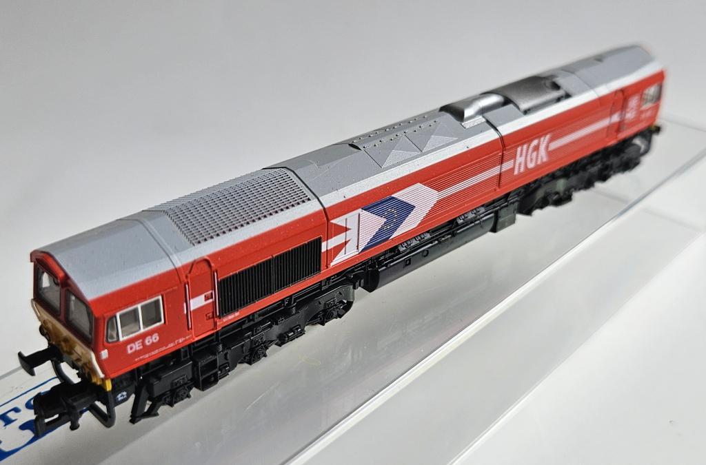 N-spoor, locomotief Kato K10810 Class66 HGK Koln DE66, Hobby en Vrije tijd, Modeltreinen | N-Spoor, Overige merken, Nieuw, Ophalen of Verzenden